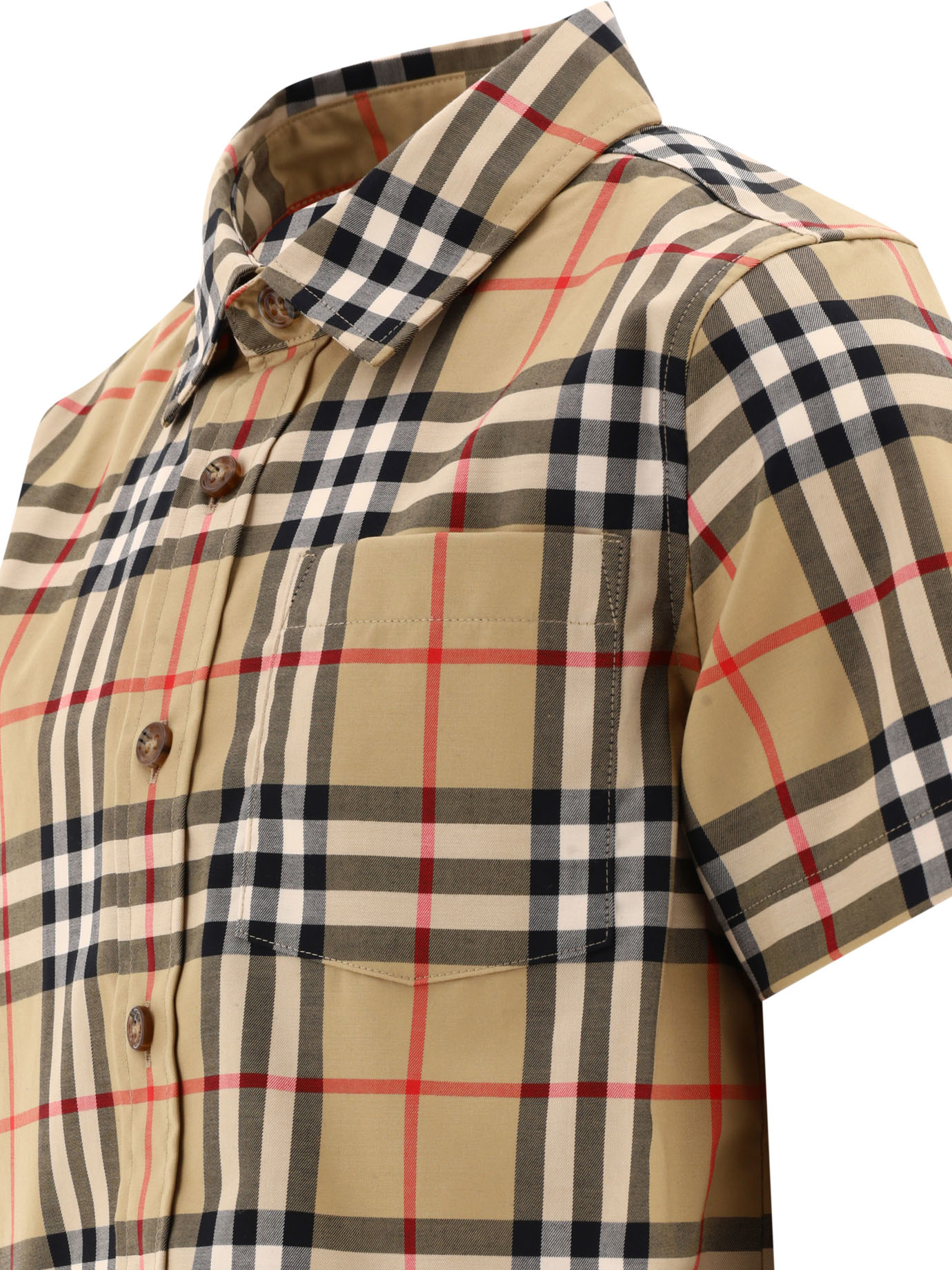 BURBERRY KIDS Beige Check shirt